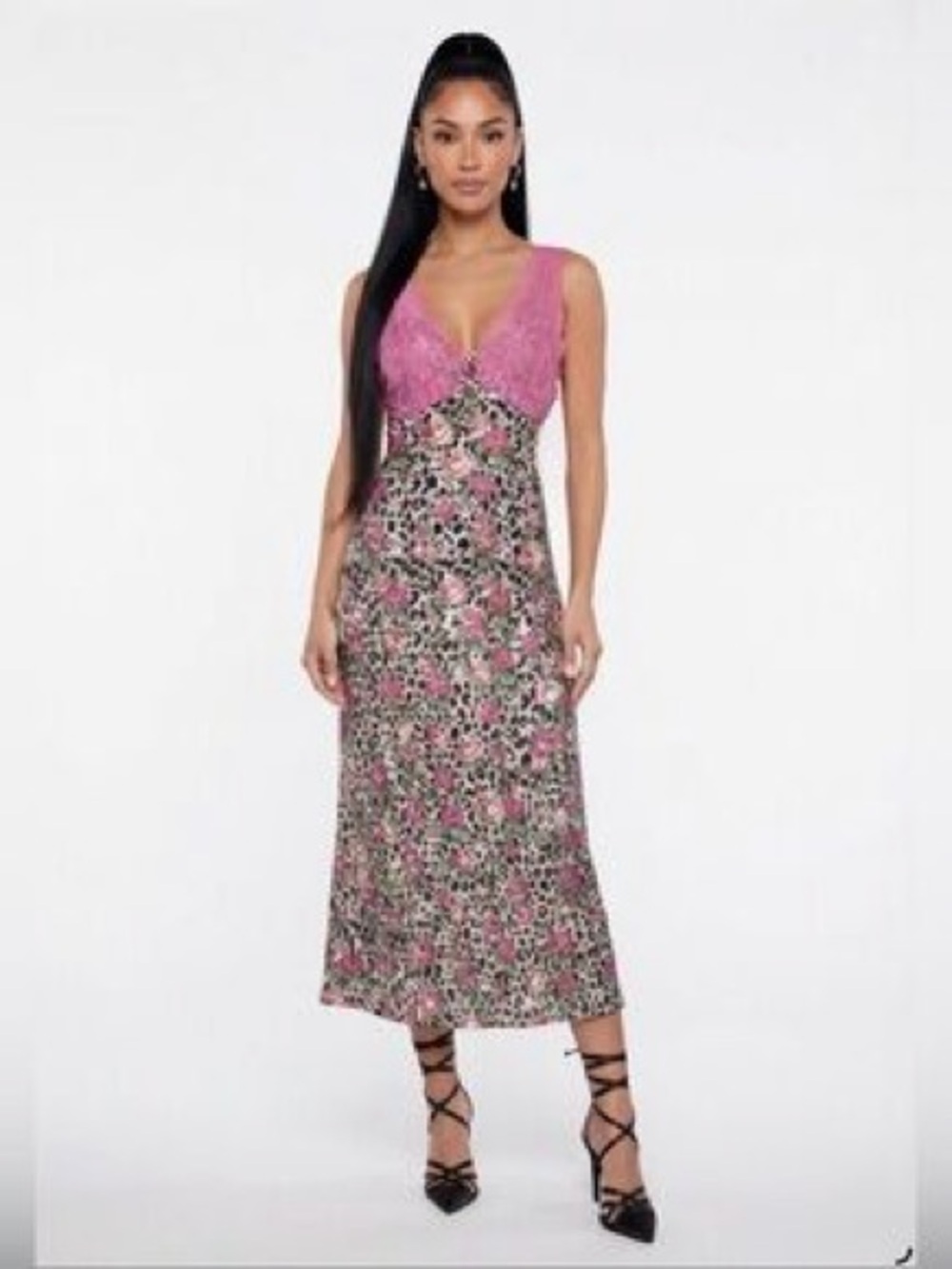 Luv Betsey Women’s Dress XL NWT Floral Flowy Romantic Maxi Dress